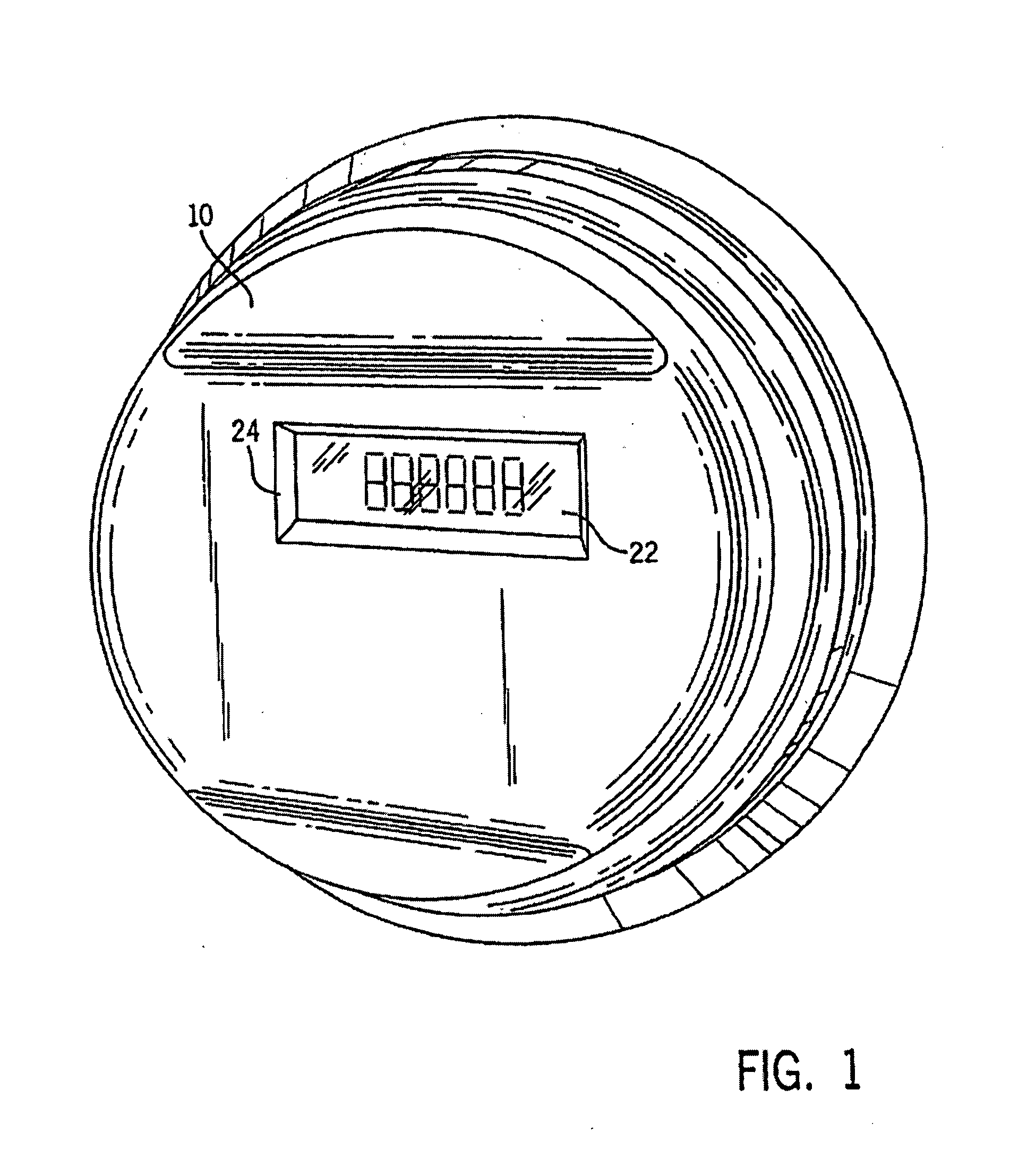 Electronic meter for networked meter reading