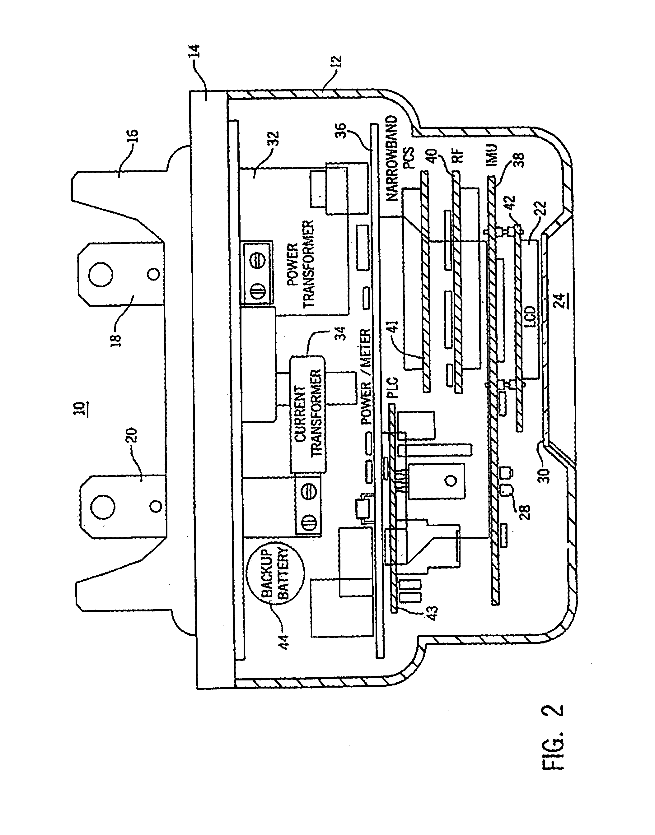 Electronic meter for networked meter reading