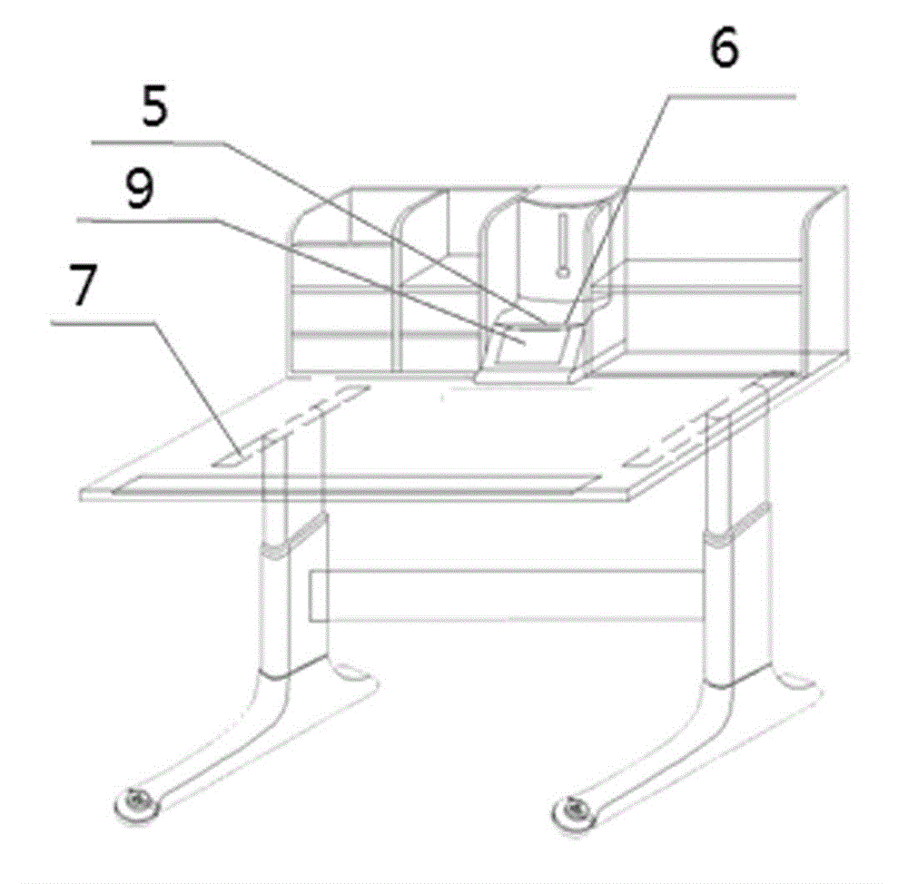 Table-chair-linkage-based intelligent height regulating device and method