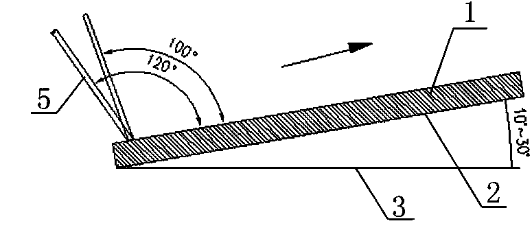 Semi-automatic backing welding method for consumable electrode of stainless steel gasket of aluminum alloy plate