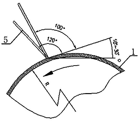 Semi-automatic backing welding method for consumable electrode of stainless steel gasket of aluminum alloy plate