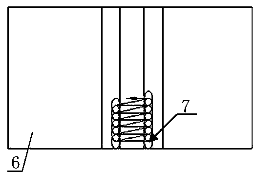 Semi-automatic backing welding method for consumable electrode of stainless steel gasket of aluminum alloy plate