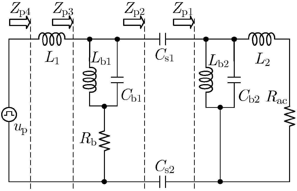 Composite source type power and signal parallel transmission method used in ecpt system