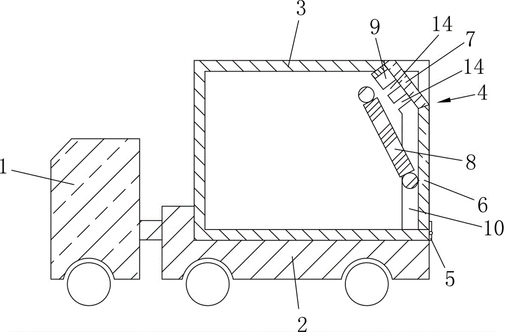 Light loading and unloading method for cold chain transport vehicle