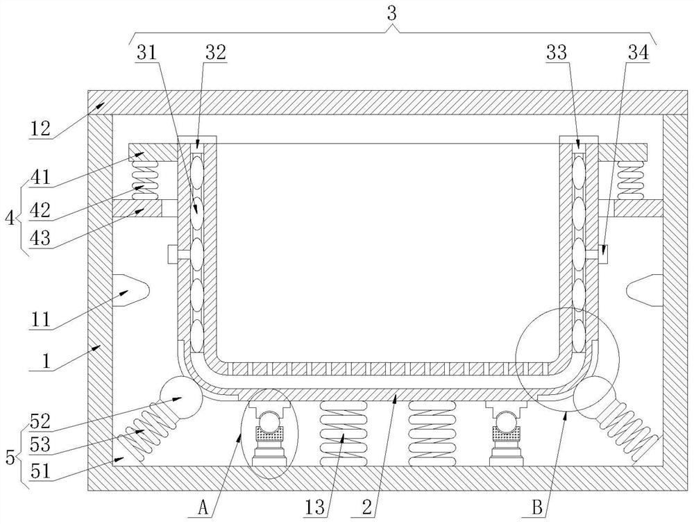 Intelligent take-out box with self-balancing structure