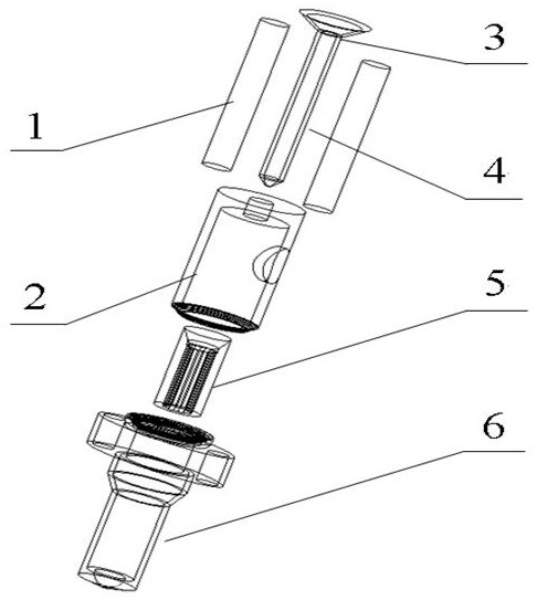 A gas-assisted anti-hanging glue atomization device with adjustable glue width