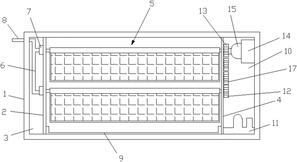 Linkage device for turnover type humidifier