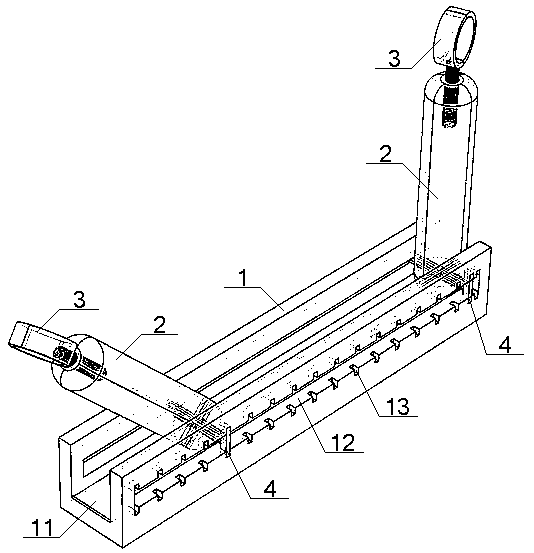 Multi-directional top-cover grounding grid spacer assembly and construction method thereof