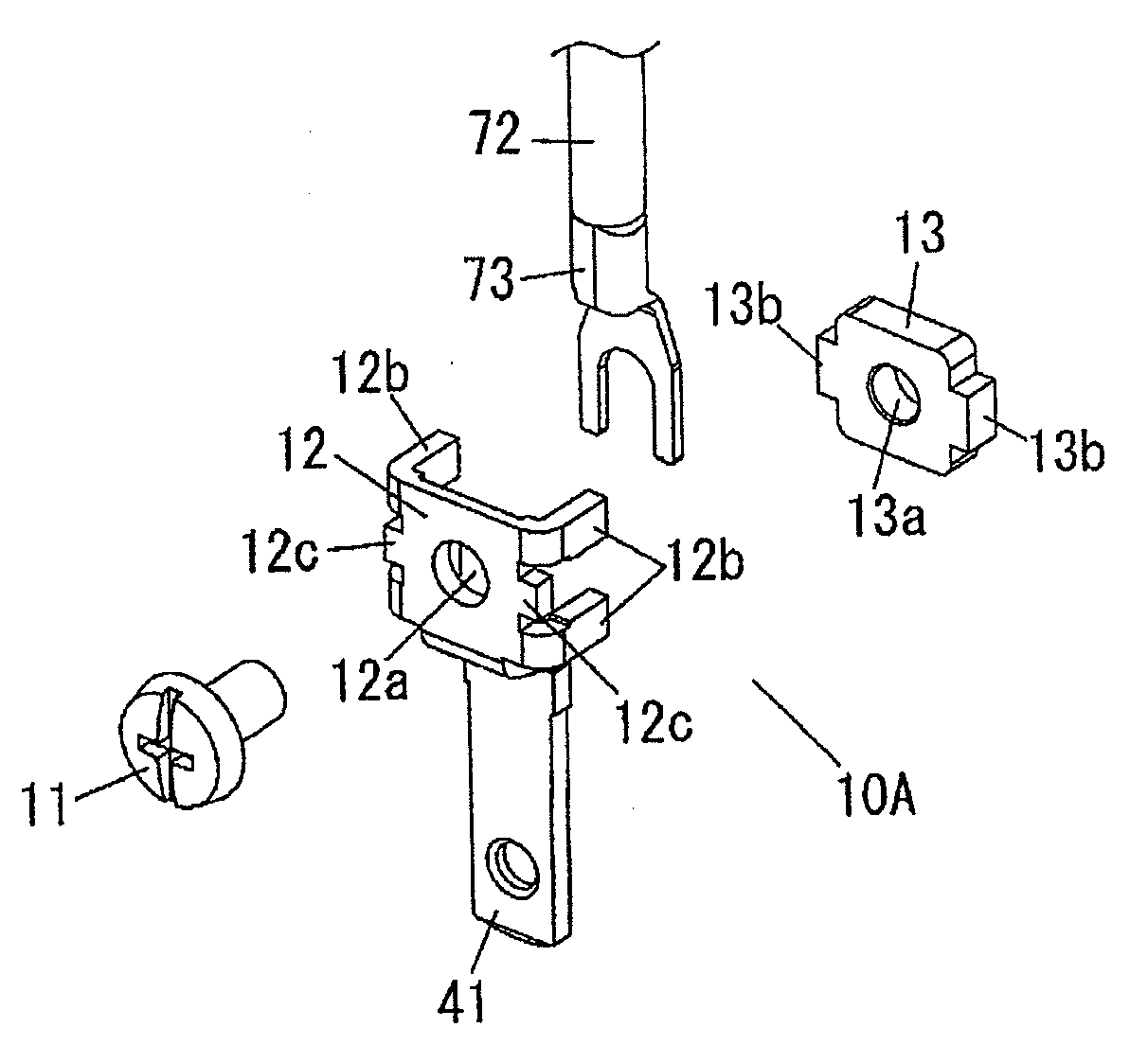 Screw terminal block and attachment plug including the same