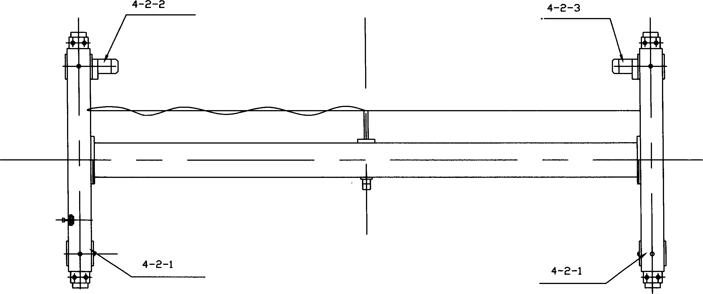 Flexible bend running technology for electric single-beam crane