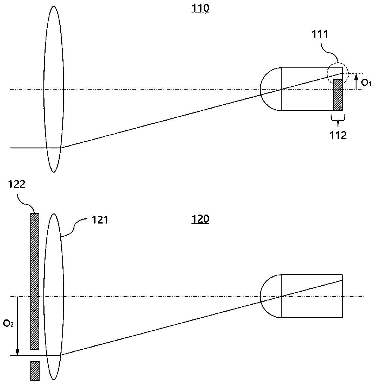 Camera system for increasing baseline