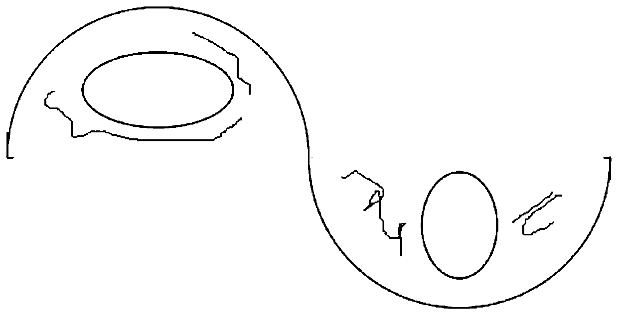 Polar coordinate edge coding method based on circular model