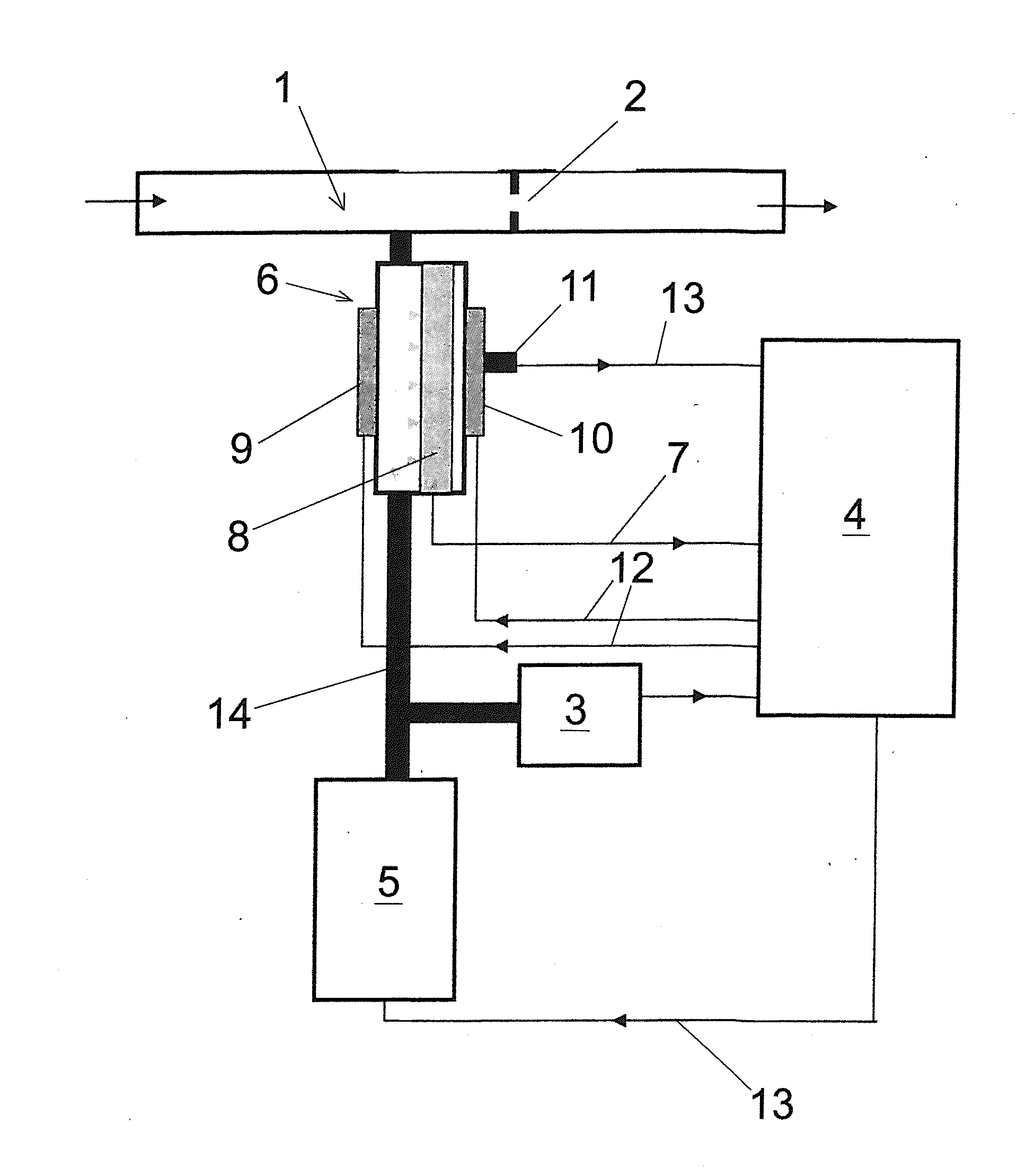 Alcohol-measuring device with fast operational readiness