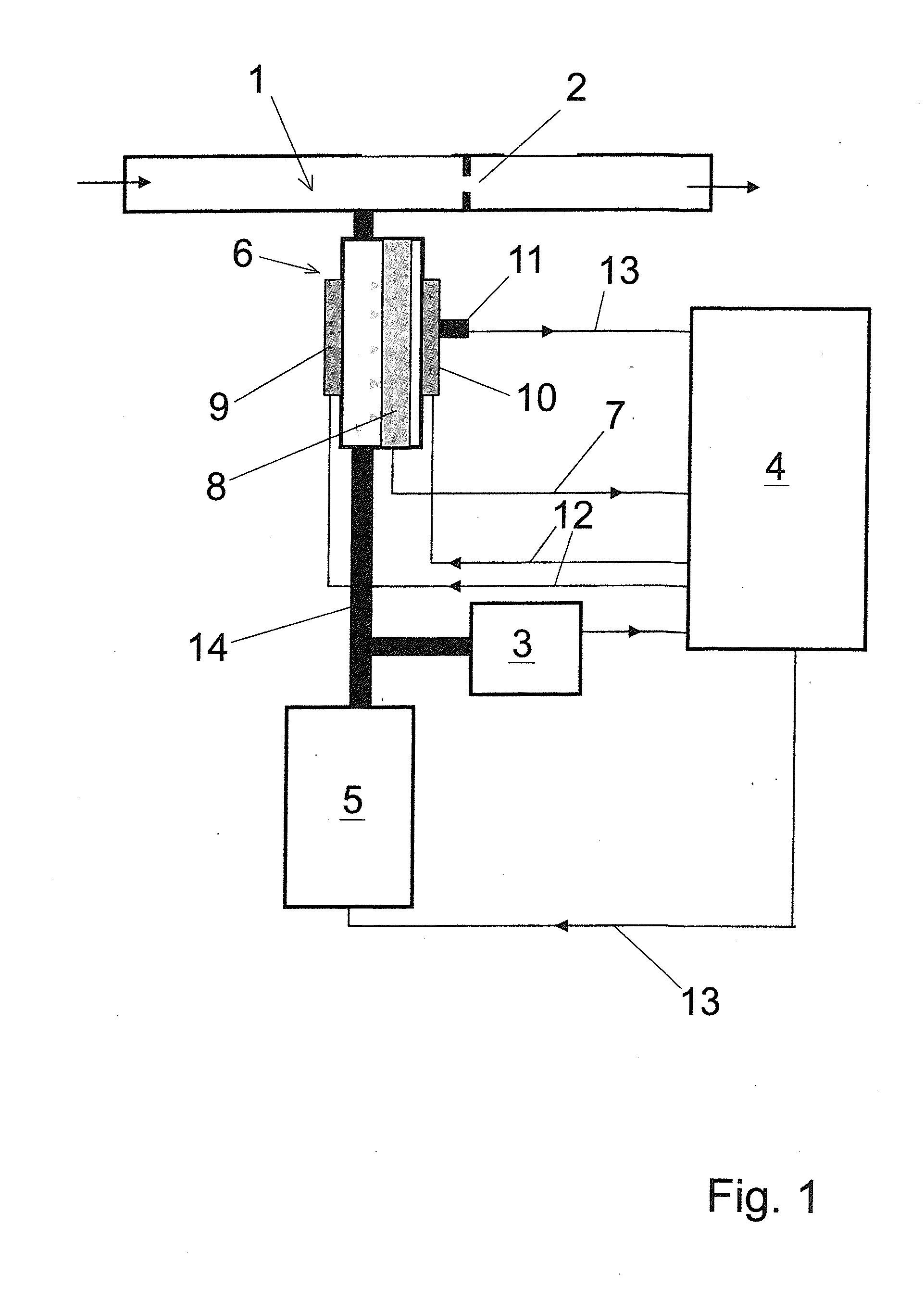 Alcohol-measuring device with fast operational readiness