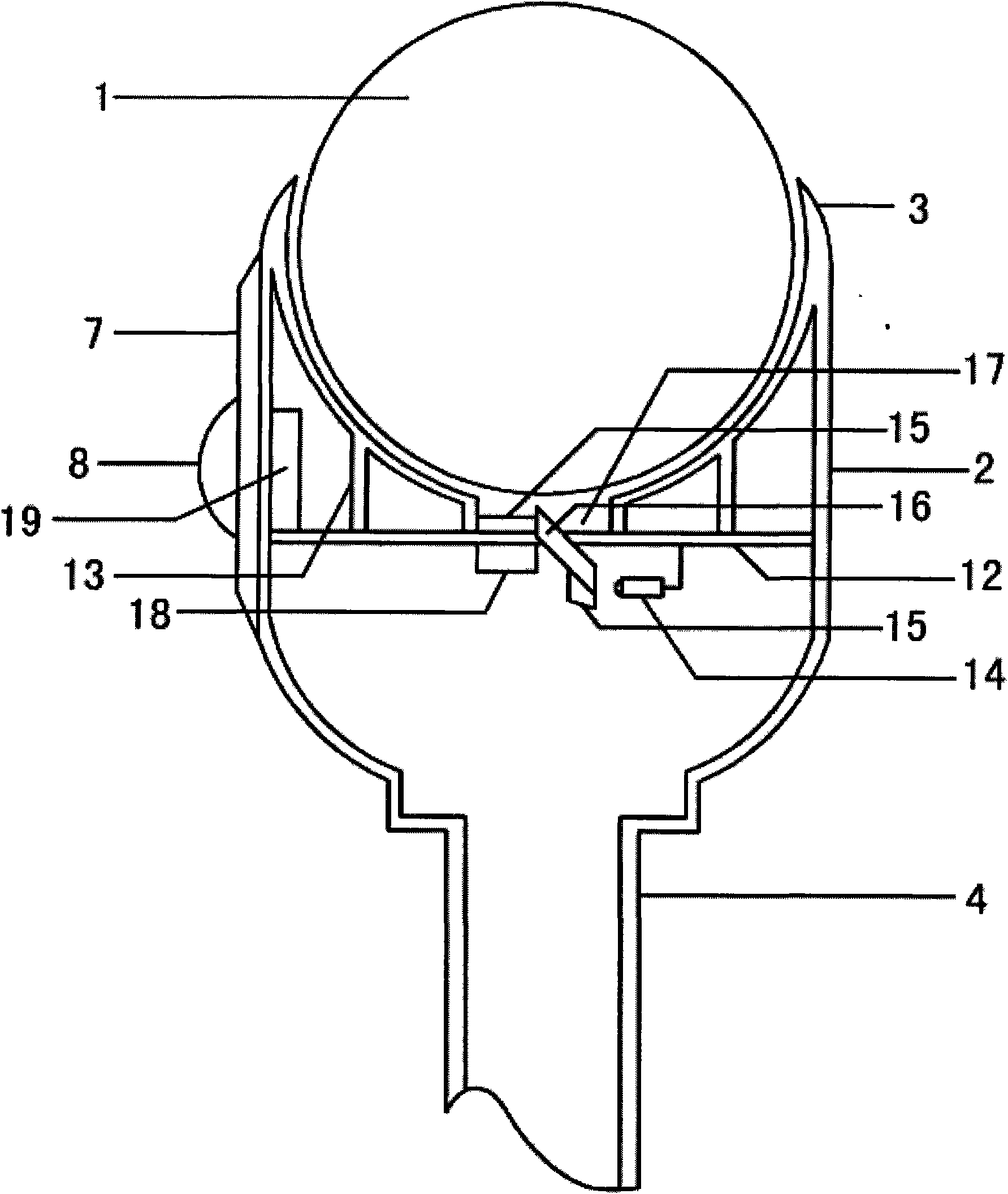 Ground-mounted vertical mouse