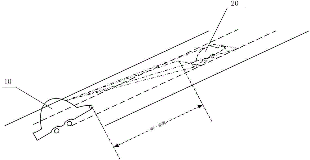 Projection type driving assisting system and processing chip