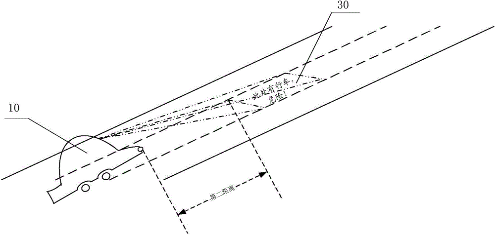 Projection type driving assisting system and processing chip