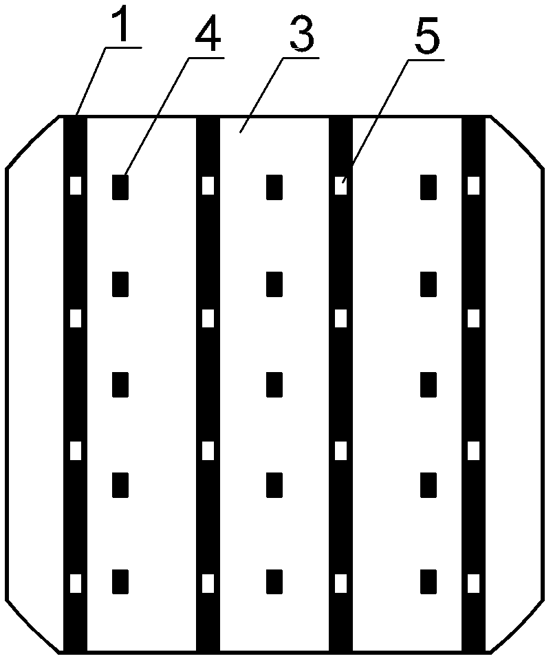 Back electrode structure of back contact silicon solar cell panel and manufacture method thereof