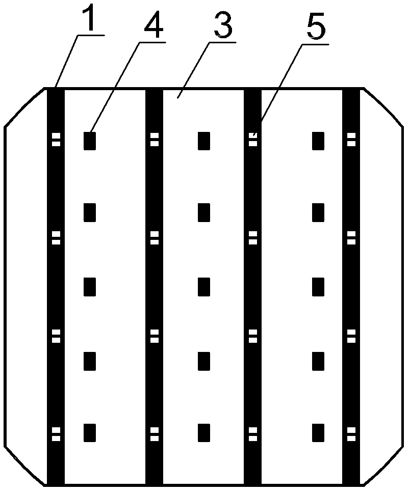 Back electrode structure of back contact silicon solar cell panel and manufacture method thereof