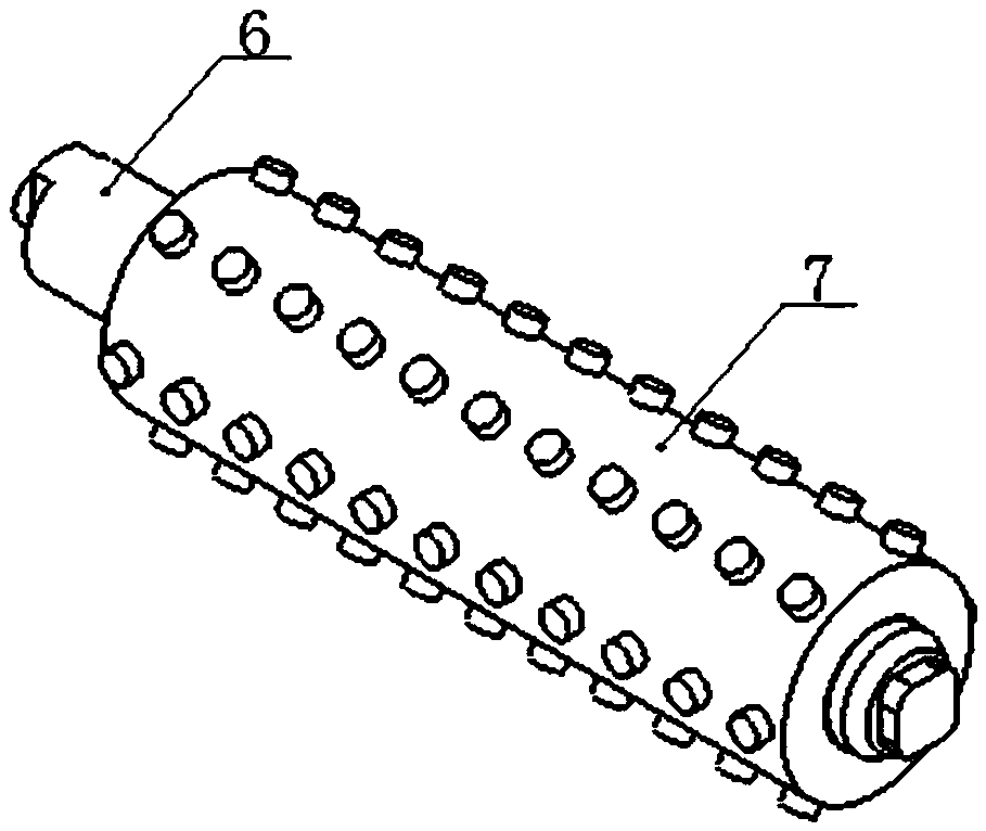 Cleaning equipment cleaning brush after cmp concentric locking structure and usage method