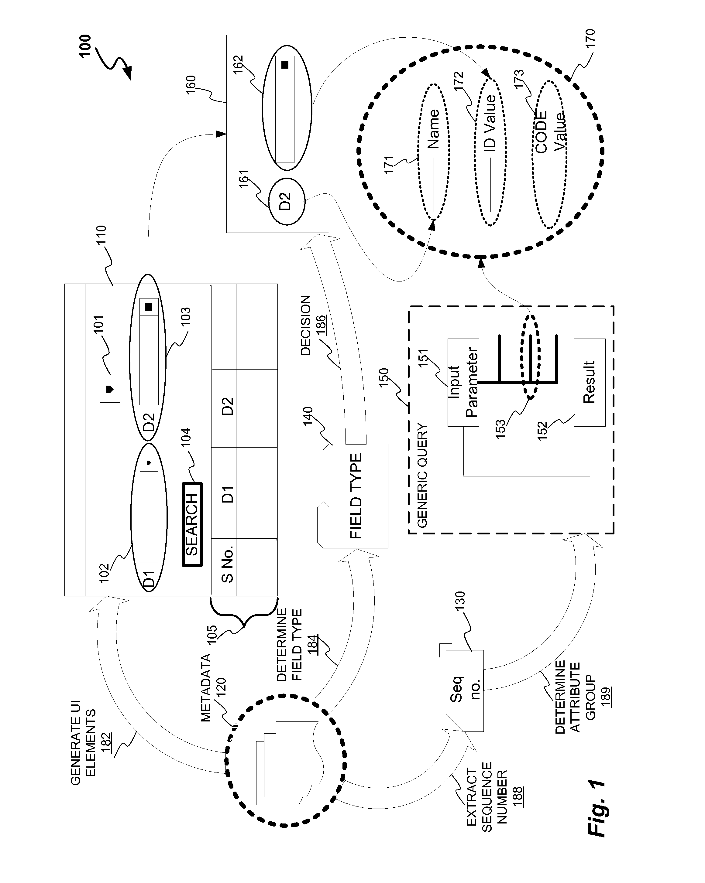 Method and system for providing value help features to input fields generated for dynamically selected columns