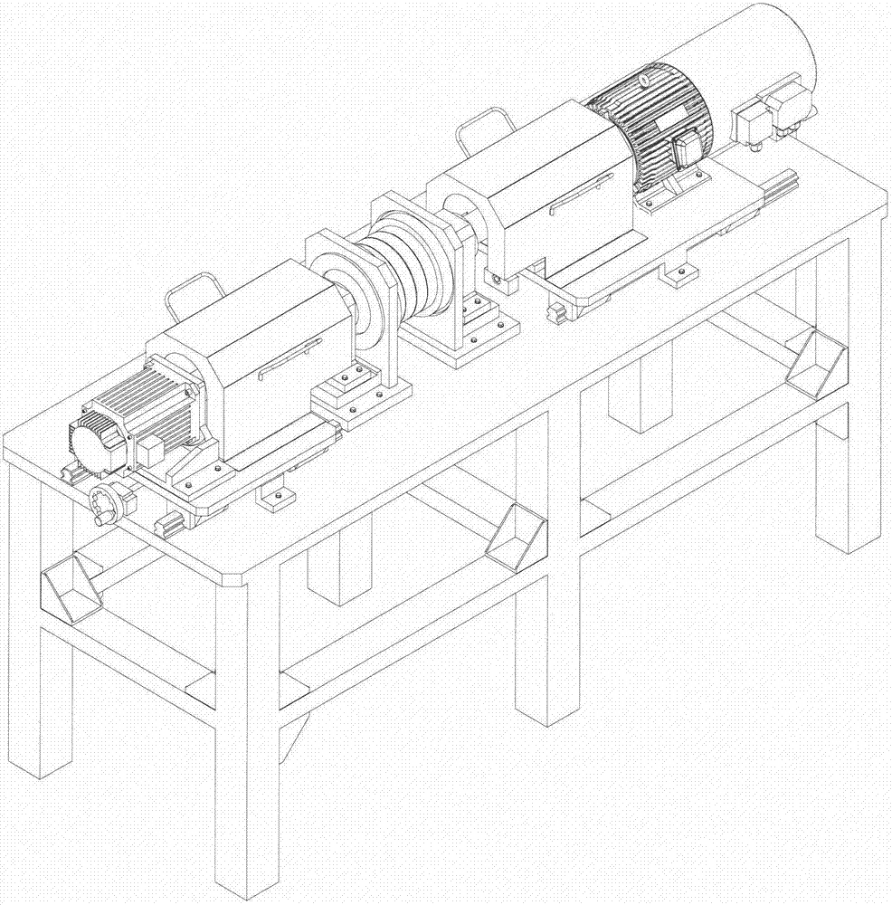 Test bench for high-precision testing of transmission efficiency of RV decelerator