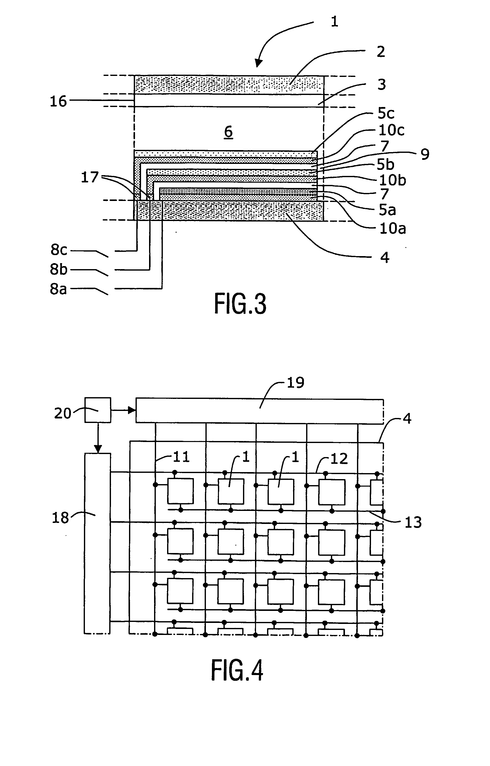 Full-color electrochromic display with stacked in cell monochromic electrochromes