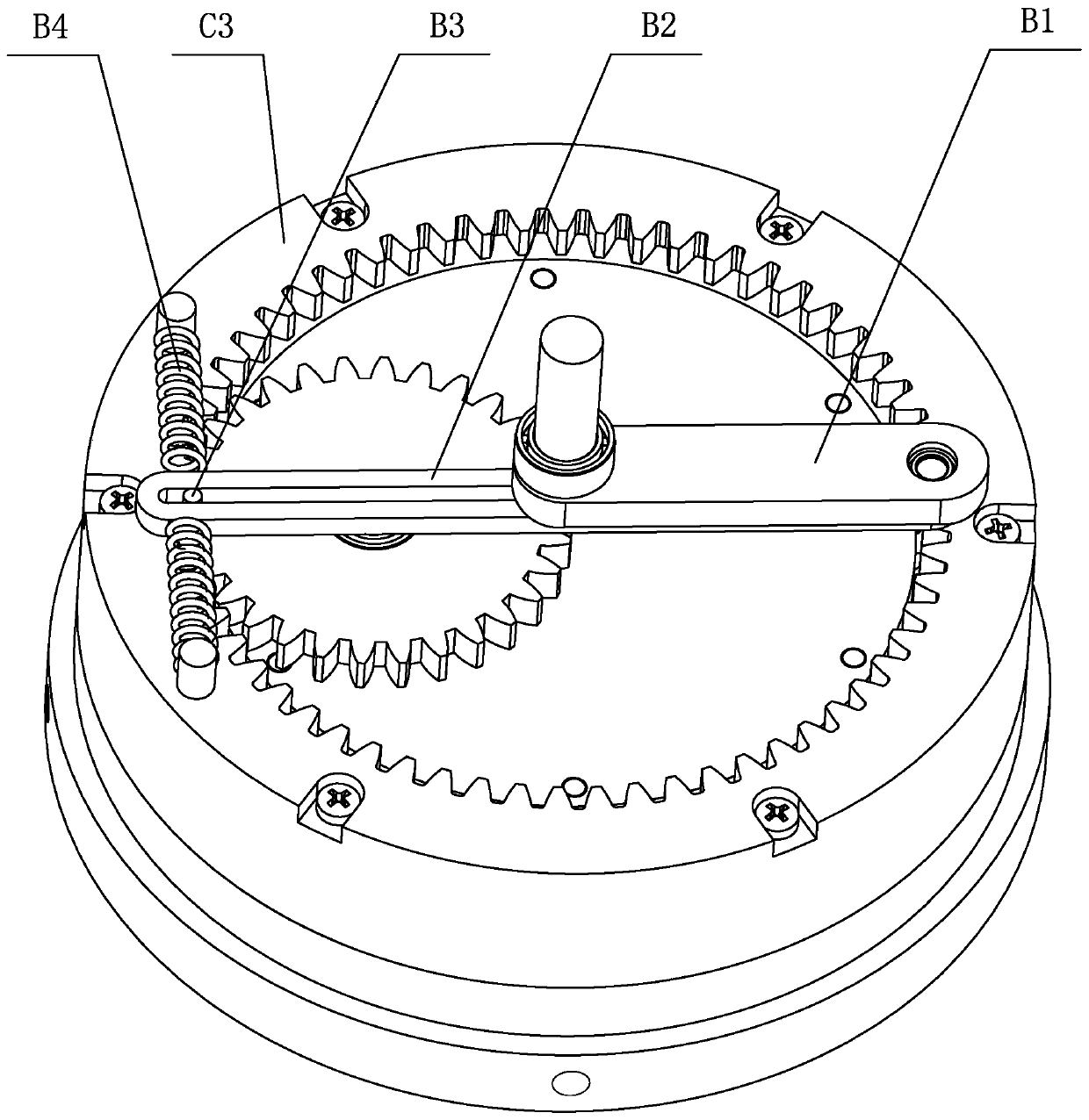 An energy-saving elastic joint with variable stiffness based on differential gear train
