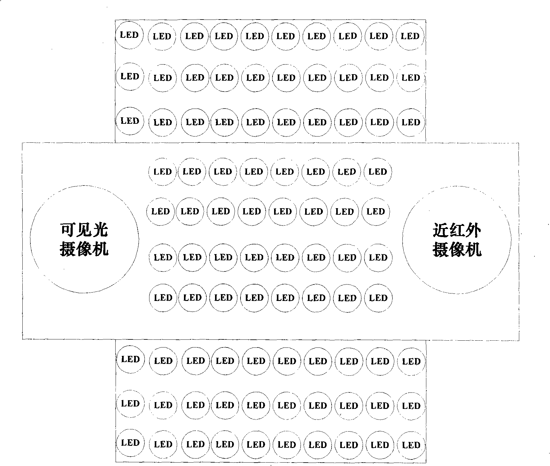 Human face recognition method based on visible light and near-infrared Gabor information amalgamation