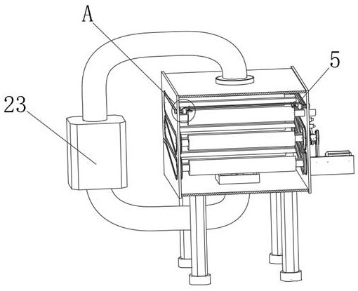 A microporous medical packaging paper surface drying device