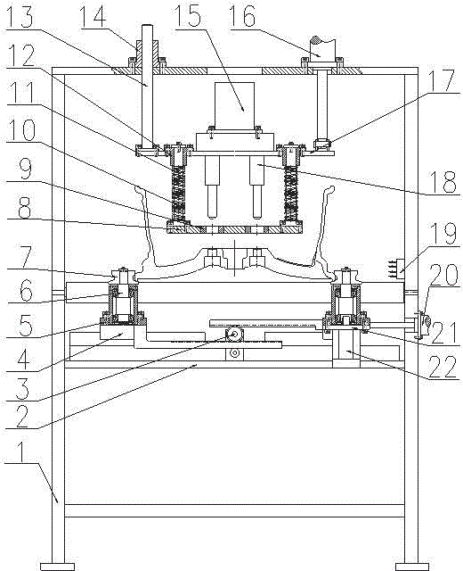 On-line chamfering device of wheel