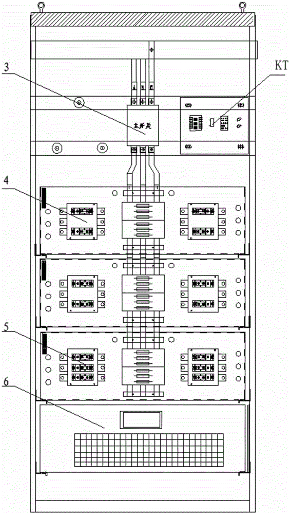 Low voltage reactive compensation device and low voltage reactive compensation system