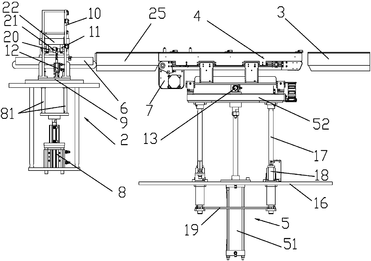 Tray stacking conveying device control method