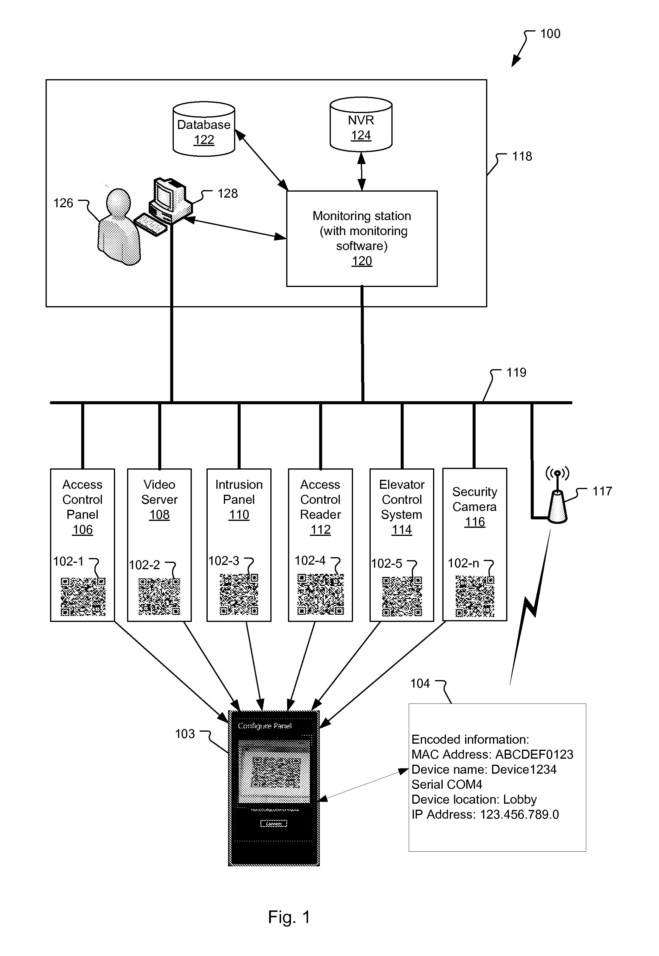 Configuration of Security Devices Using Spatially-Encoded Optical Machine-Readable Indicia