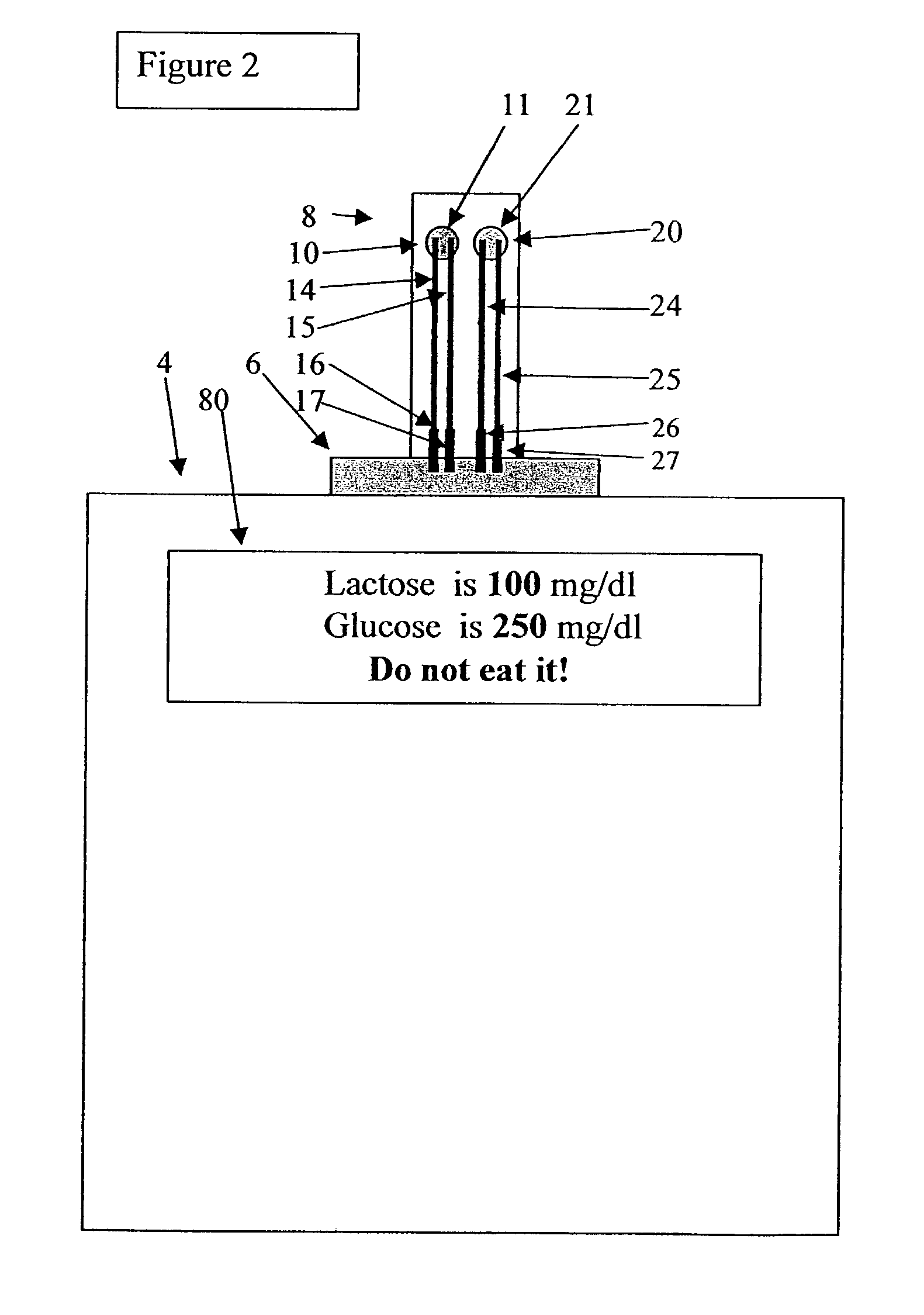 Lactose test apparatus