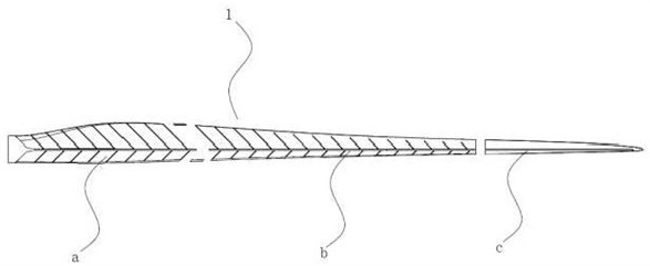 Truss type modular wind power blade