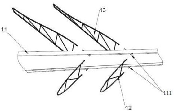 Truss type modular wind power blade