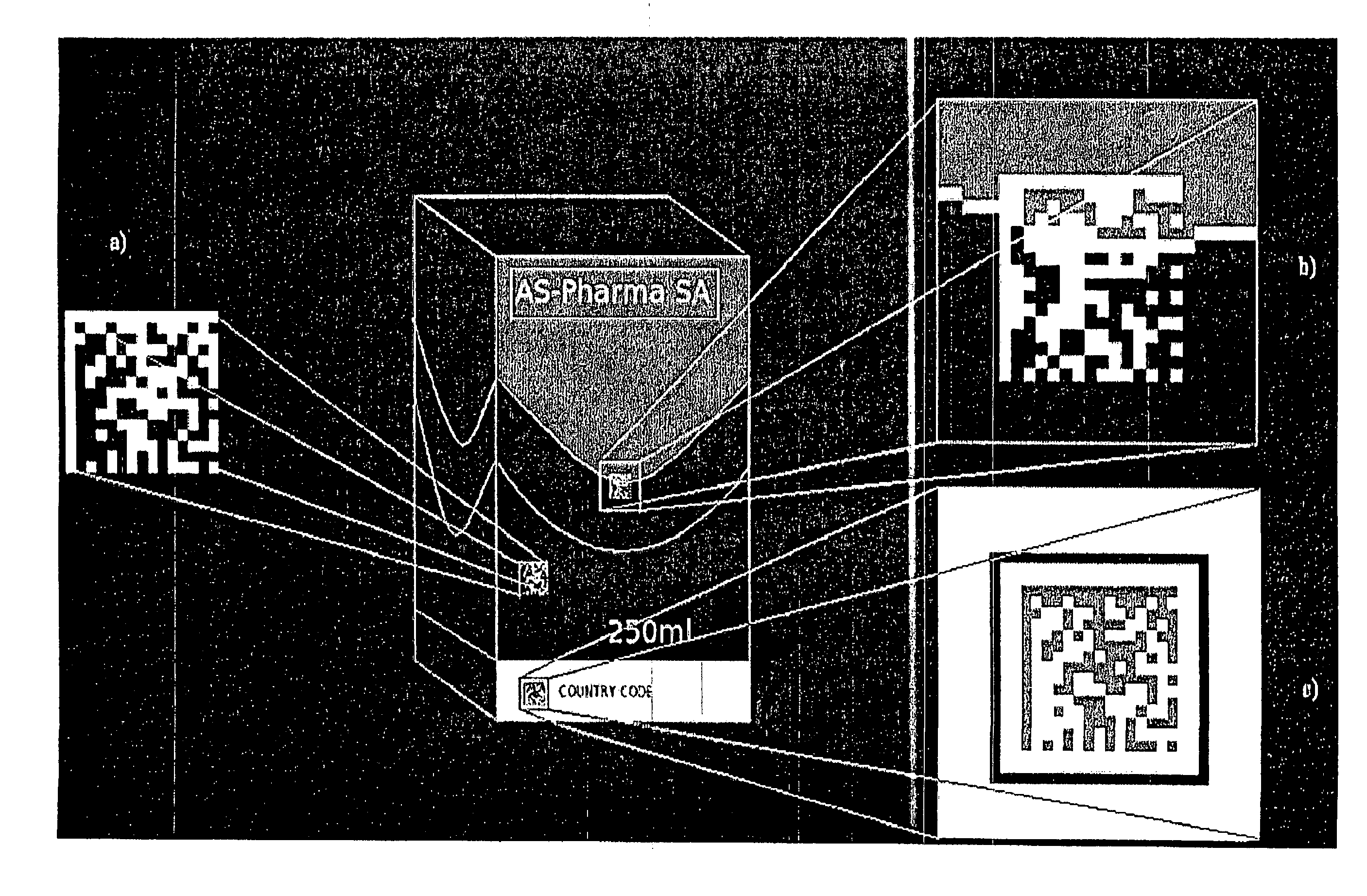 Identification and authentication using liquid crystal material markings