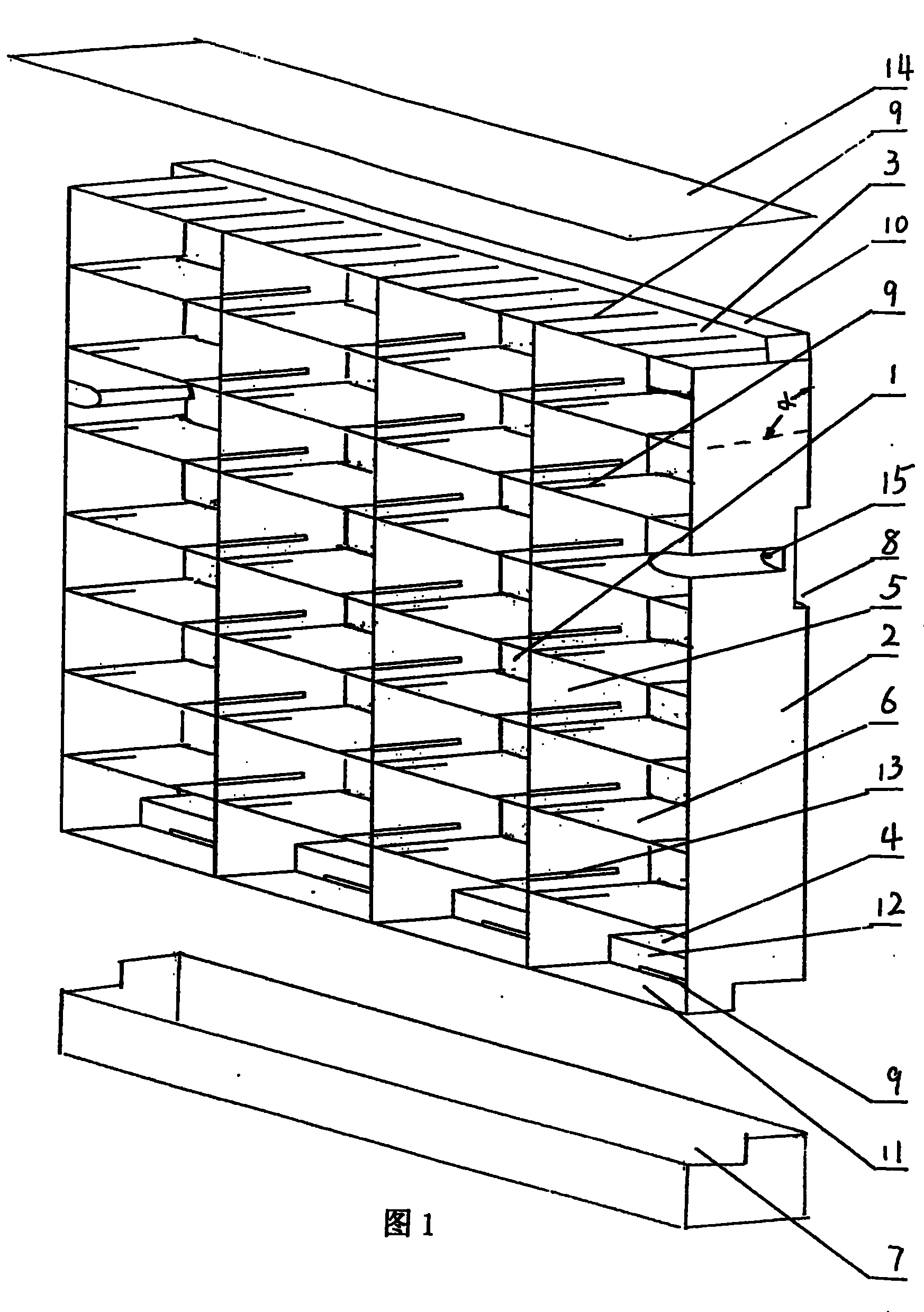 Vertical greening modularization assembly wall hanging device