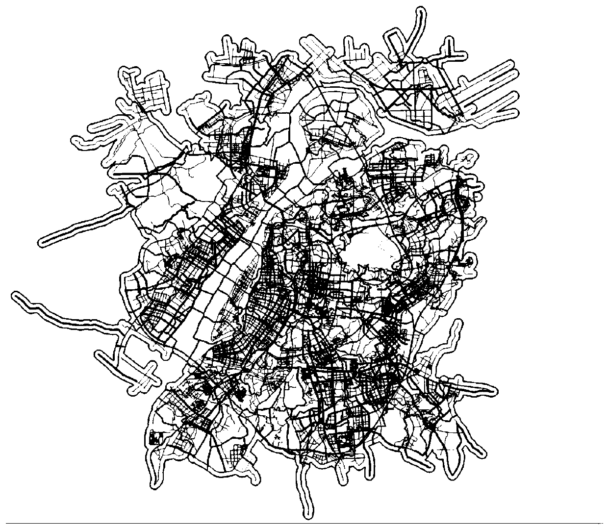 Voronoi graph-based method for automatically dividing traffic road network into traffic cells