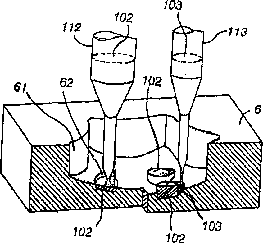 Machining manufacture of color articles