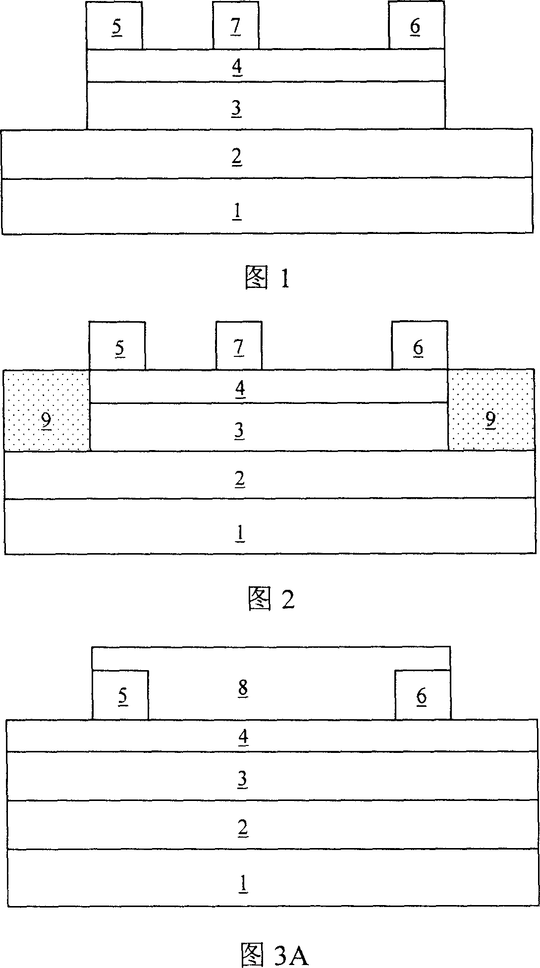 Method for realizing nitride semiconductor device inter-active-area isolation utilizing boron ion injection