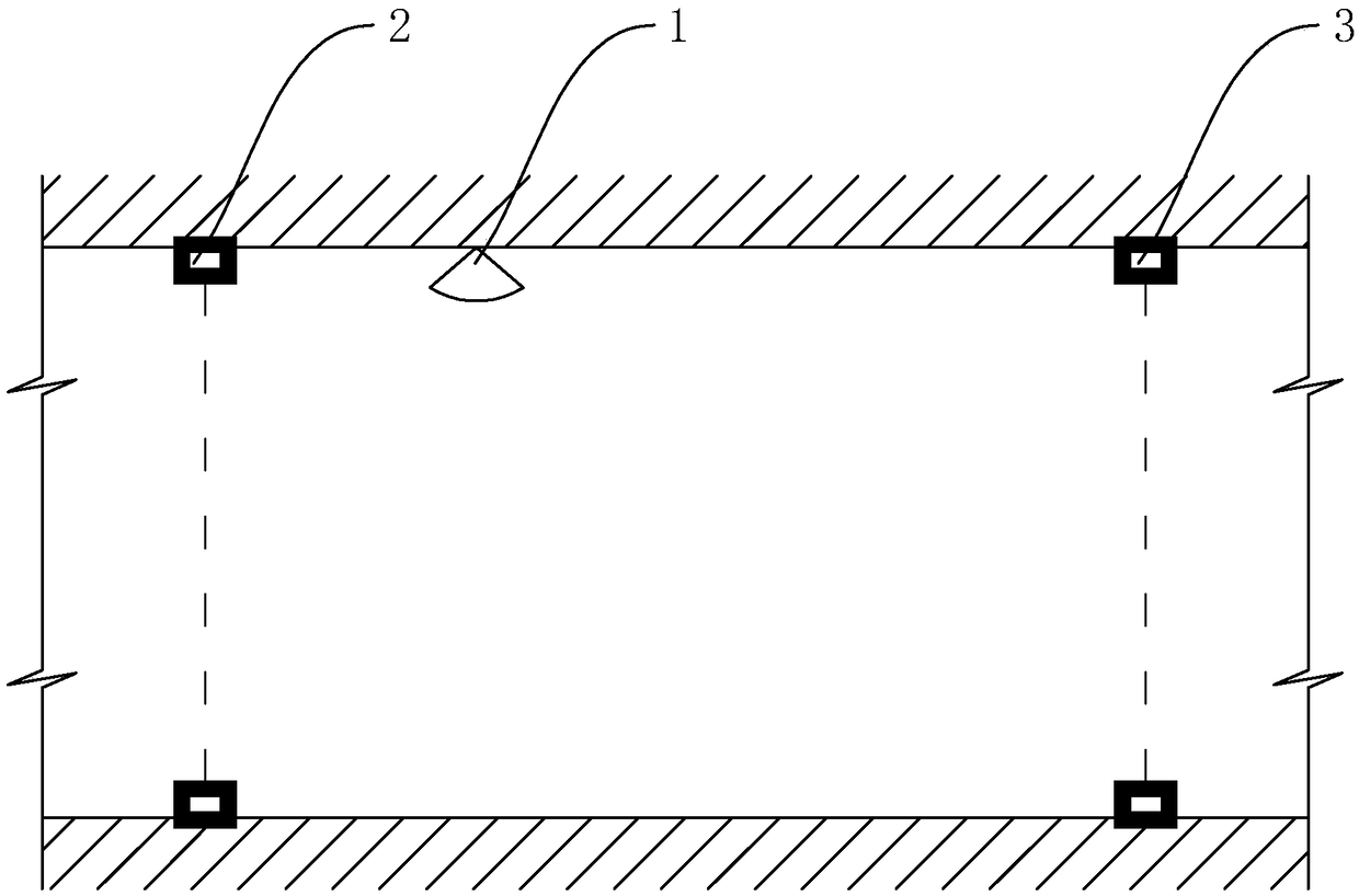 Automatic water sprinkling and dust suppression device for mining