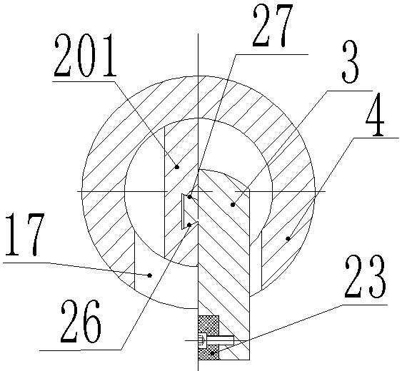 Adaptive support type boring device for machining web type deep holes and with cutting tool being retractable in radial direction