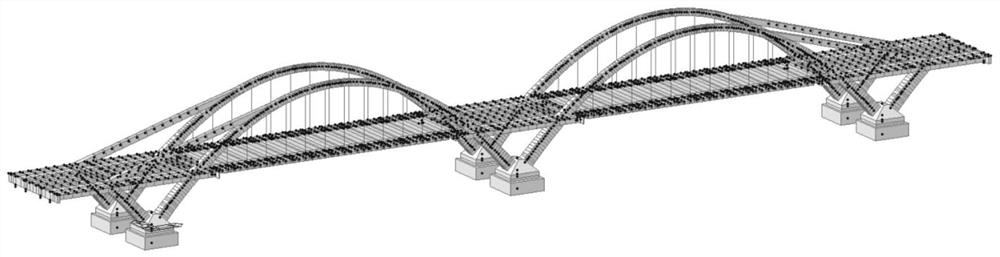 Determination and fast realization method of optimal cable force of rigid frame-arch composite bridge