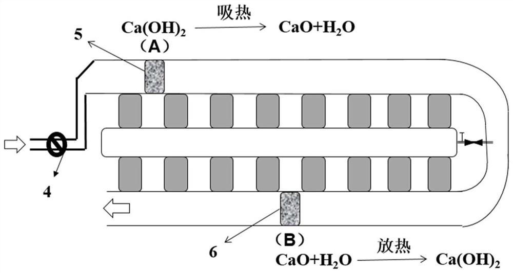 Thermoelectric power generation device utilizing thermochemical reaction