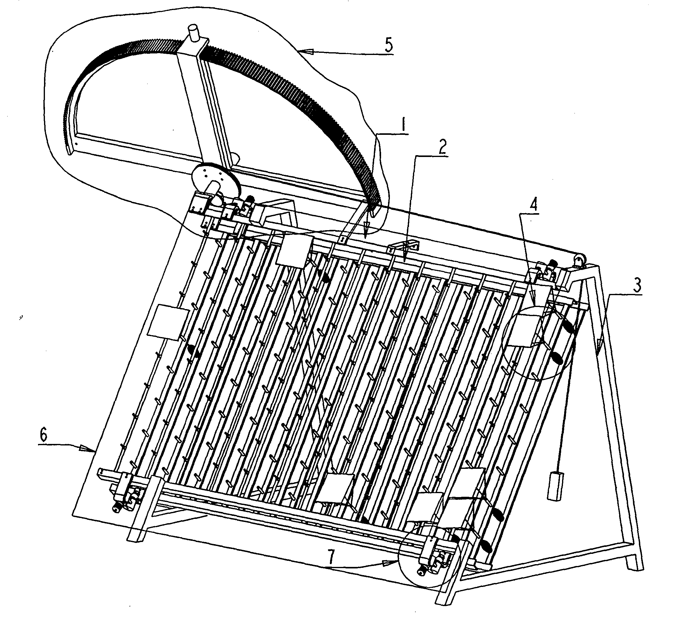 Focusing solar energy condenser of fixing lighting-surface and driving fixed points by imitation star titration method