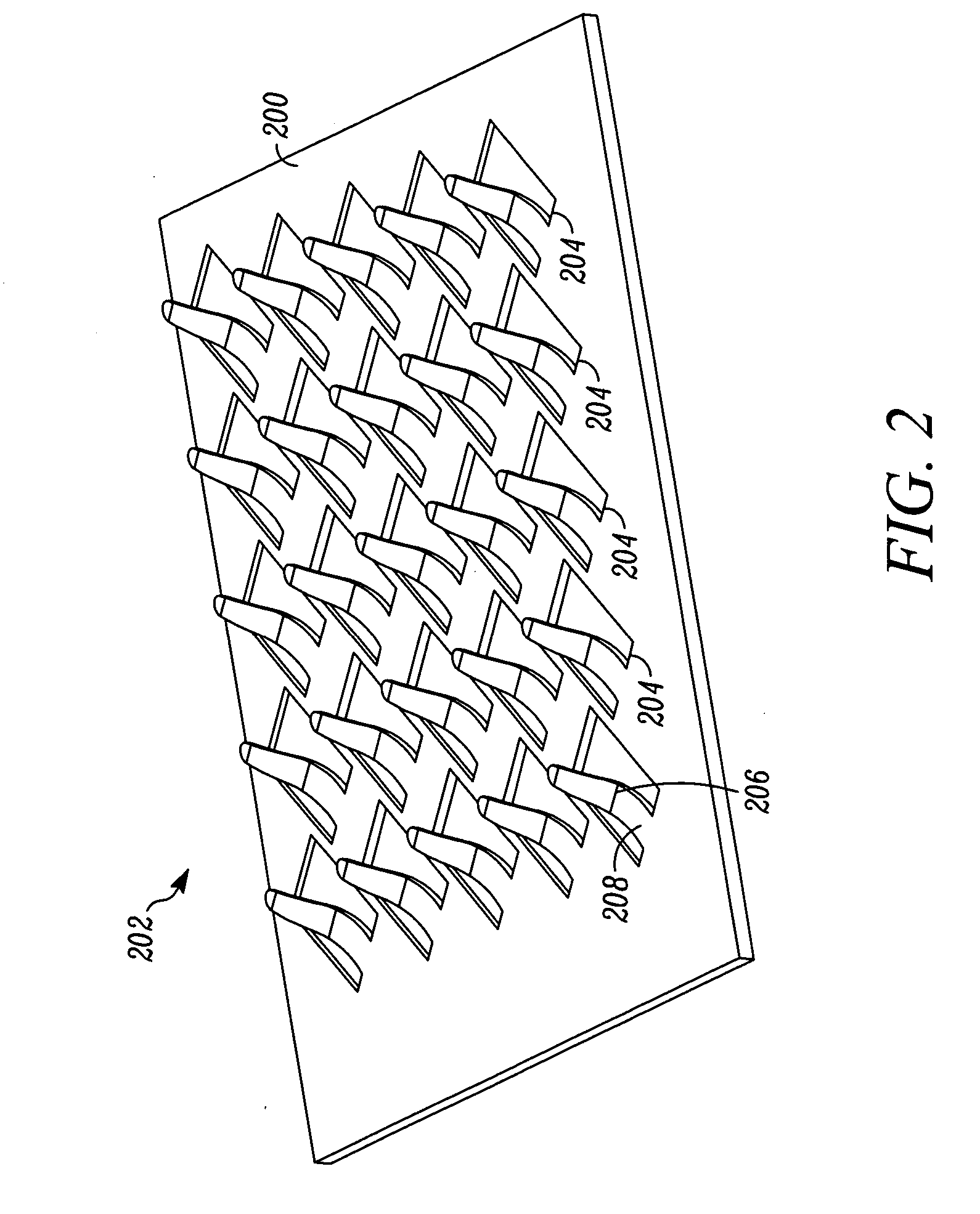 Method for fabricating a contact grid array