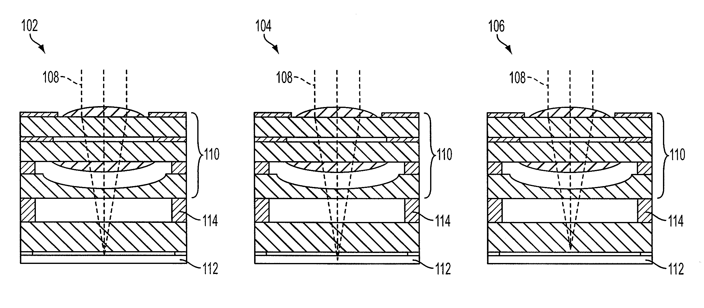 Focus Compensation For Optical Elements And Applications Thereof