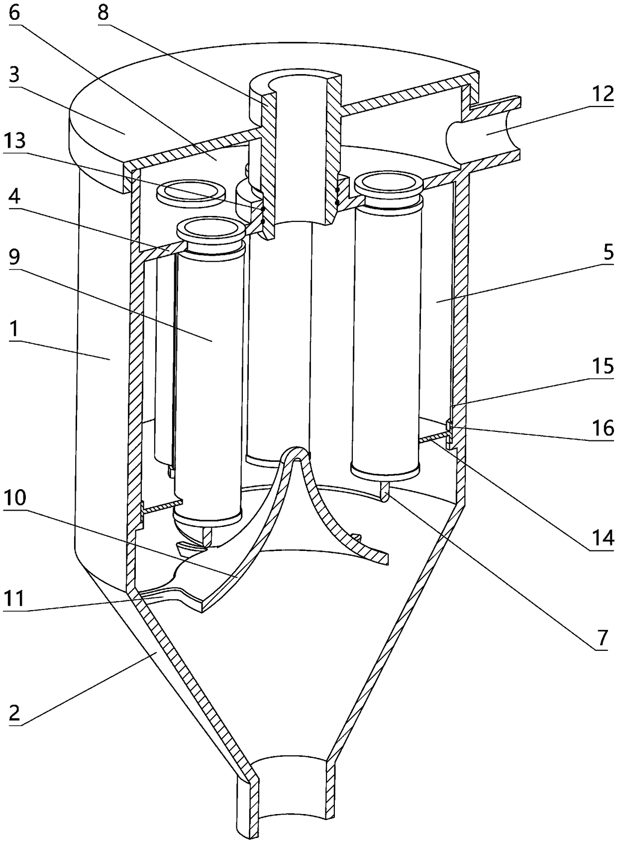 Novel bag type dust remover